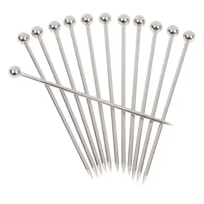 A Bar Above Stainless Steel 4" Cocktail Picks (Set of 12)
