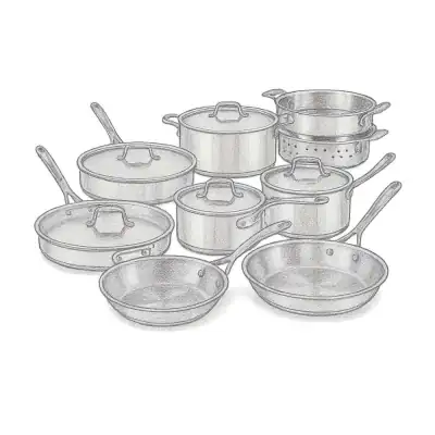 All-Clad Copper Core 5-ply Bonded Cookware (15 Piece Set)
