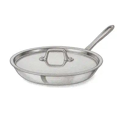 All-Clad D3 Stainless 3-Ply Fry Pan with Lid