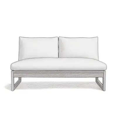 AllModern Louise 43" Wide Loveseat with Cushions