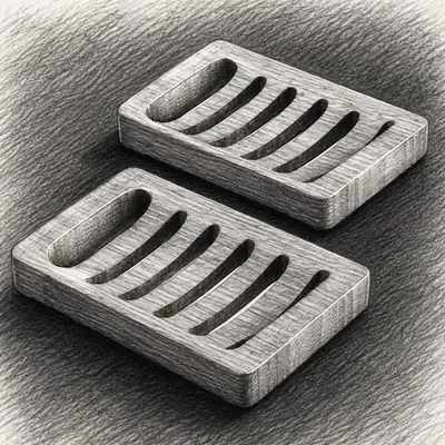 AmazerBath Bamboo Soap Dish (Pack of 2)