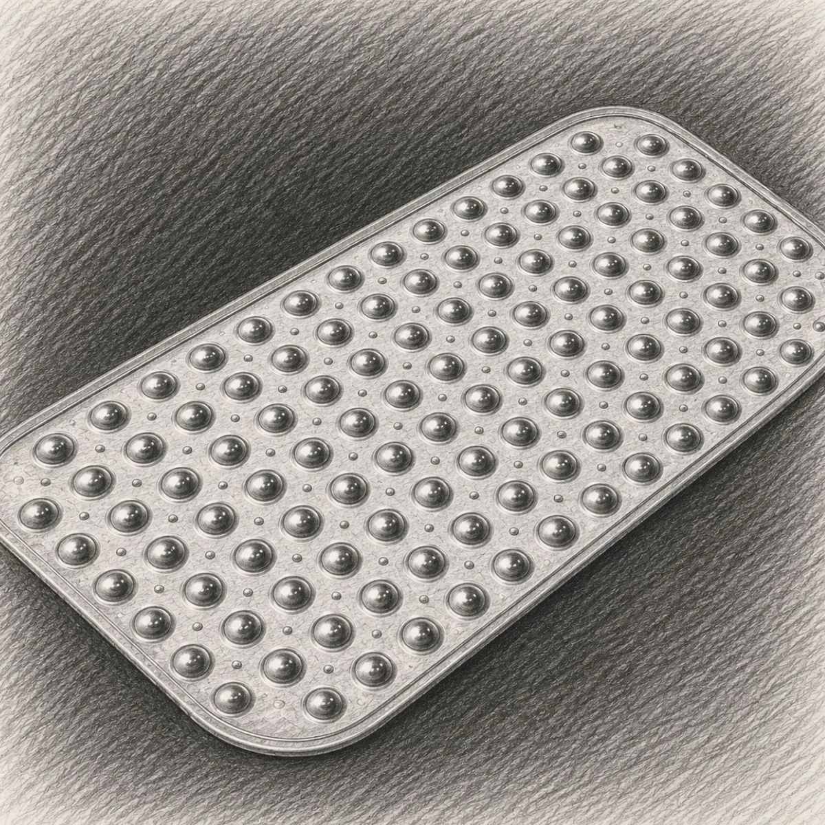 AmazerBath Non-Slip Shower Mat with Suction Cups and Drain Holes (15" x 27.6")