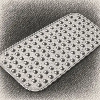 AmazerBath Non-Slip Shower Mat with Suction Cups and Drain Holes (15" x 27.6")