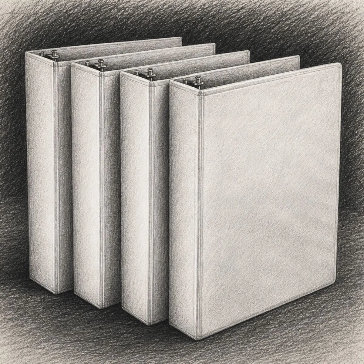Amazon Basics 3-Ring Binders (Pack of 4)