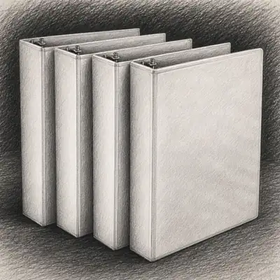 Amazon Basics 3-Ring Binders (Pack of 4)