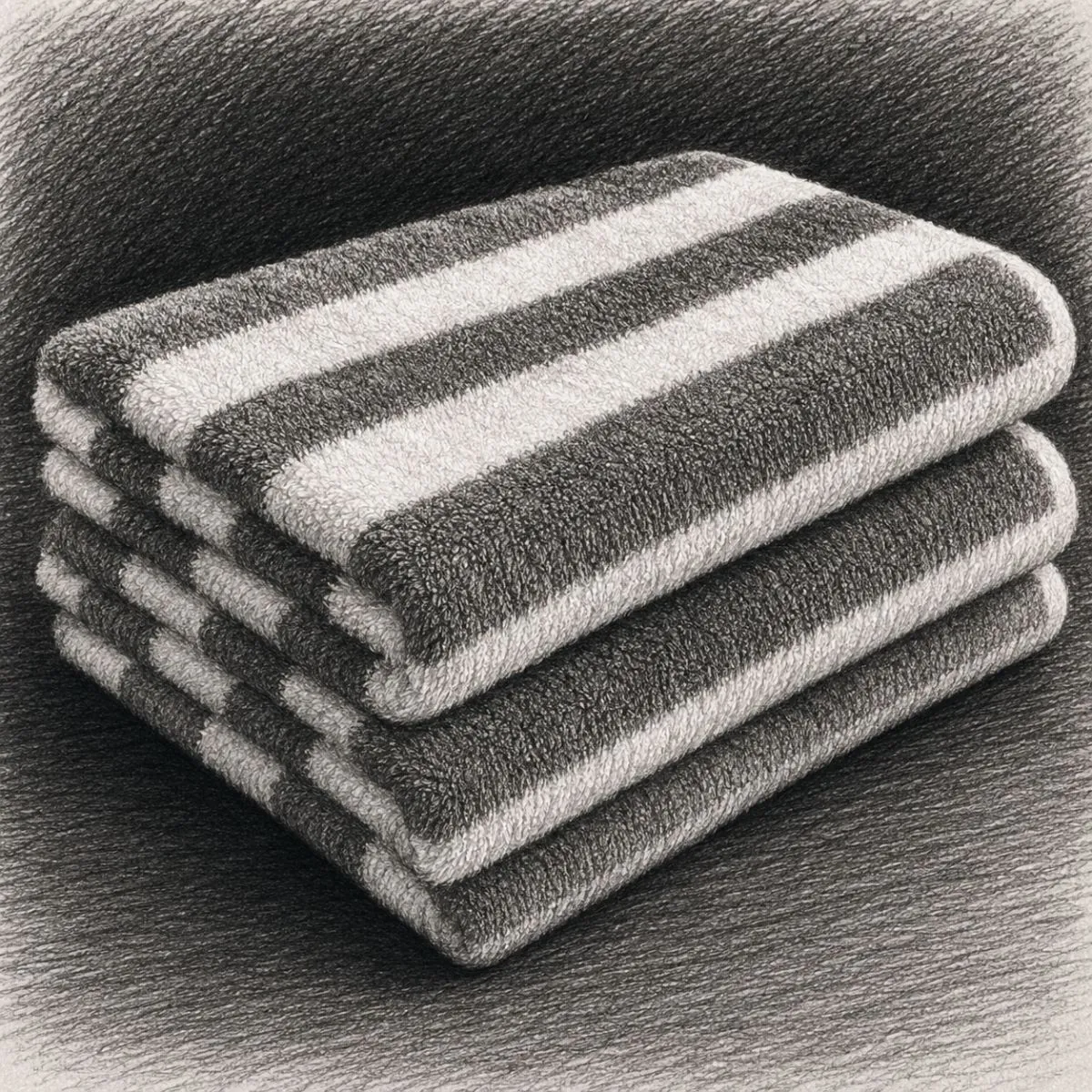 Amazon Basics Cotton Terry Cabana Stripe Pool and Beach Towel (Pack of 2)