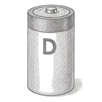Amazon Basics D Cell Alkaline All-Purpose Batteries (Pack of 12)