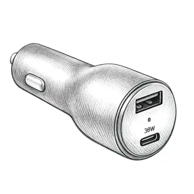 Amazon Basics Fast-Charging Car Charger Dual-Port