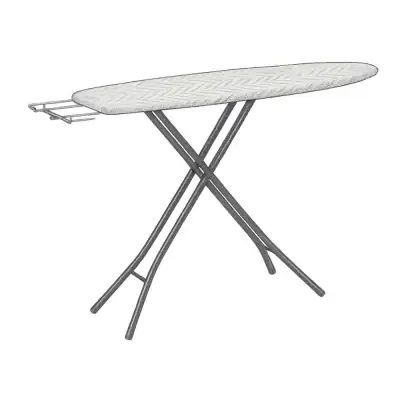 Amazon Basics Full-Size Ironing Board Fold-Up, Chevron Cover