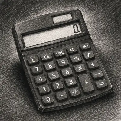 Amazon Basics LCD 8-Digit Desktop Calculator