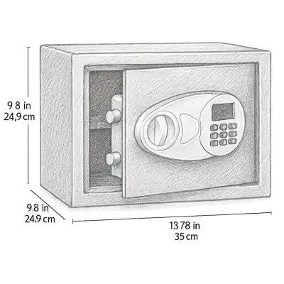 Amazon Basics Steel Security Safe and Lock Box with Electronic Keypad