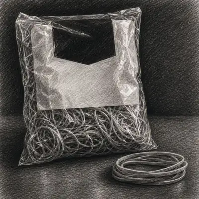 Amazon Basics Tan Natural Rubber Bands (3 Pack, 1250 pcs each)