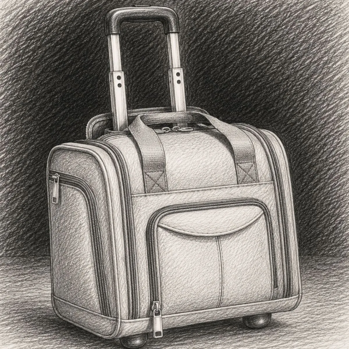 Amazon Basics Underseat Carry-On Rolling Travel Luggage Bag