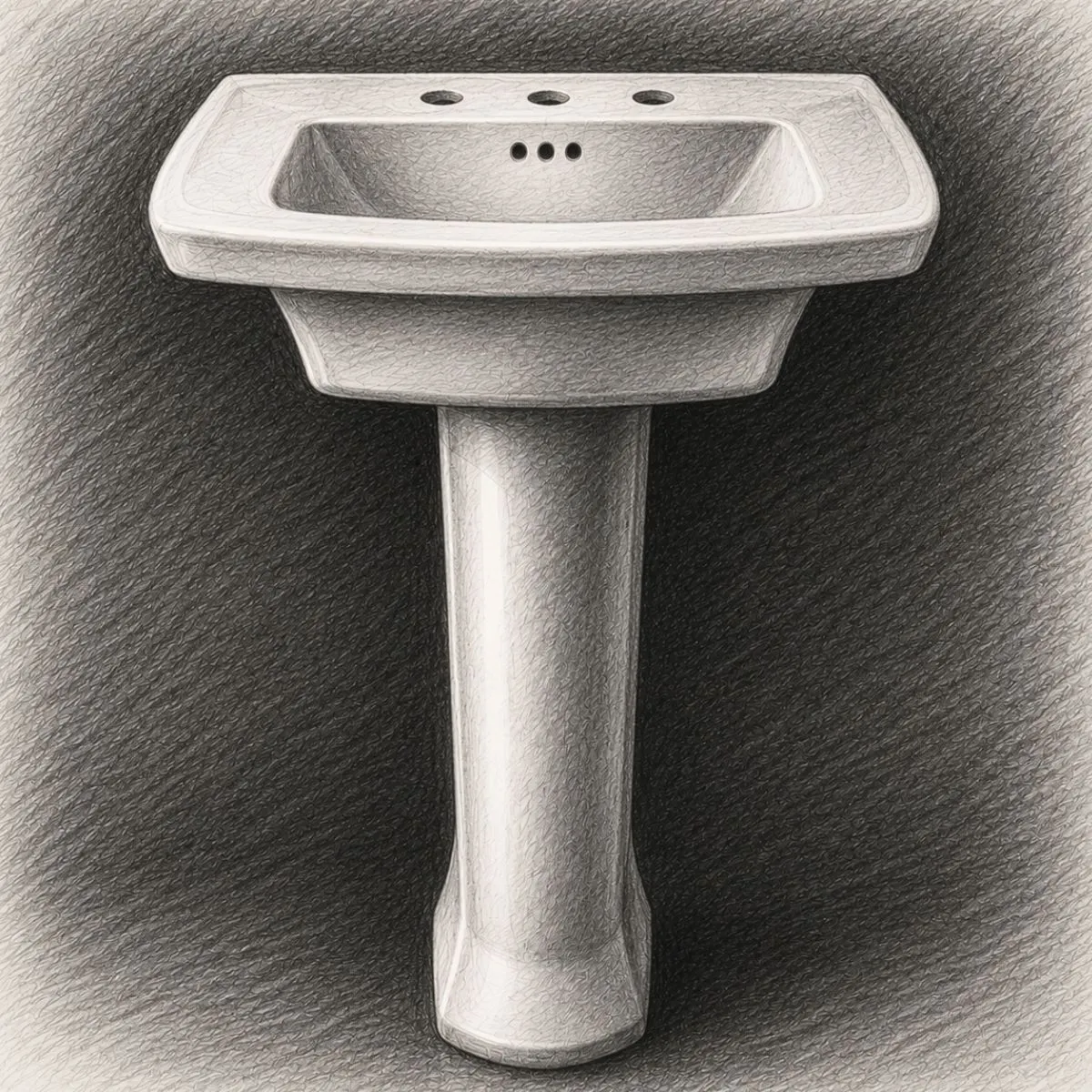 American Standard Edgemere Widespread Pedestal Sink Top