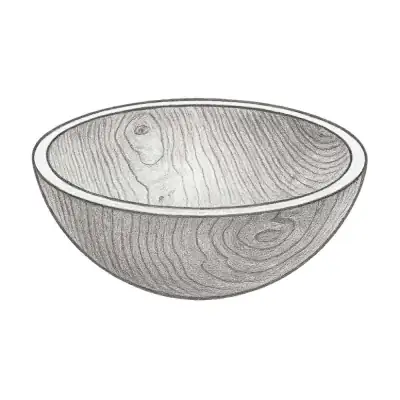Andrew Pearce X-Large Champlain Wooden Bowl 20"