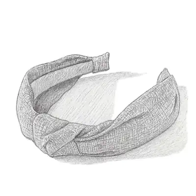 Anthropologie Everly Denim Knot Headband