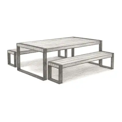 Article Lubek Tuscan Brown Dining Set