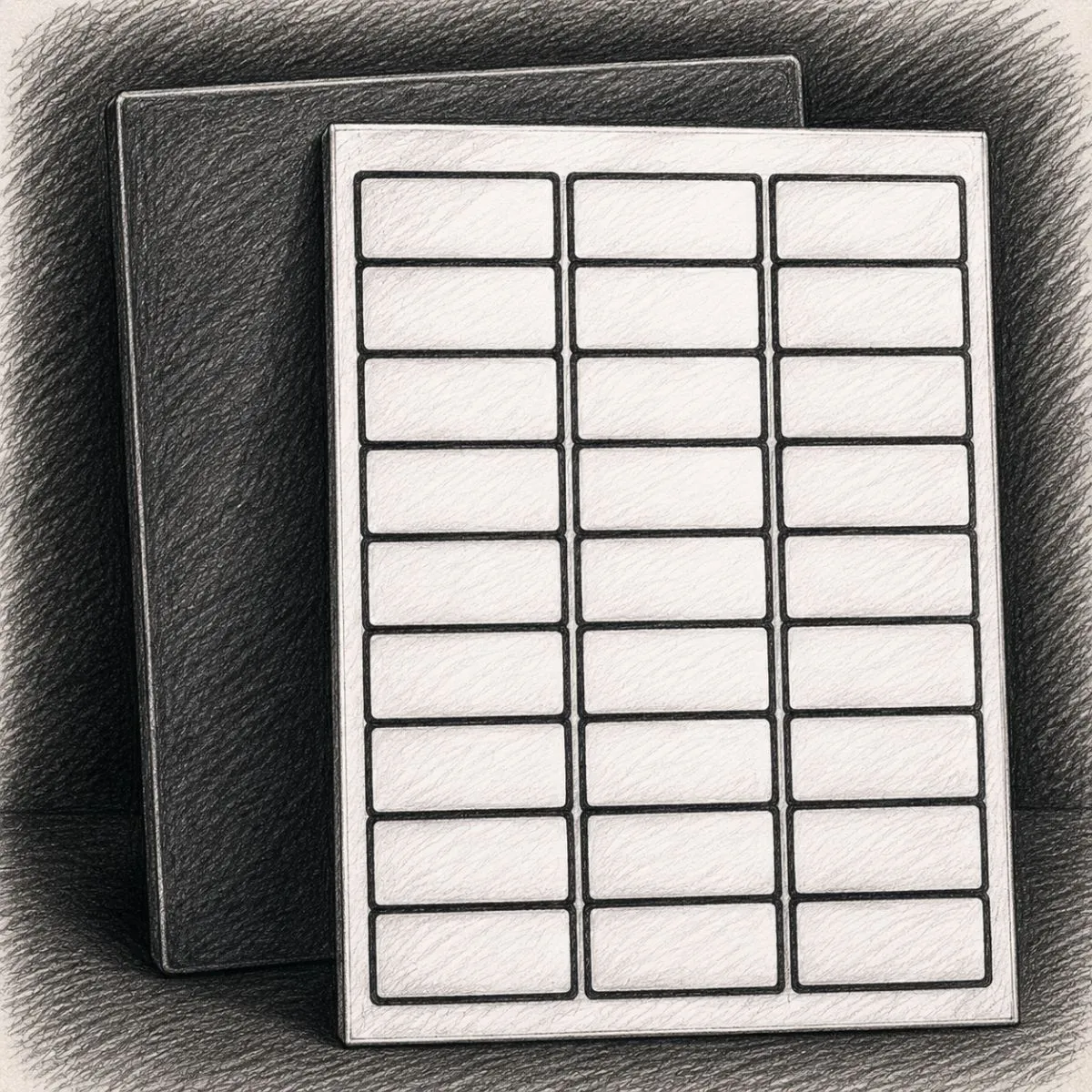 Avery Blank Rectangle Labels (300 labels, 1" x 2.625")