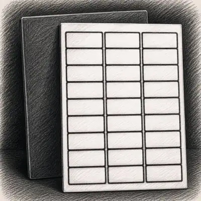 Avery Blank Rectangle Labels (300 labels, 1" x 2.625")