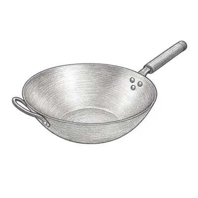 Babish Carbon Steel Flat Bottom Wok and Stir Fry Pan