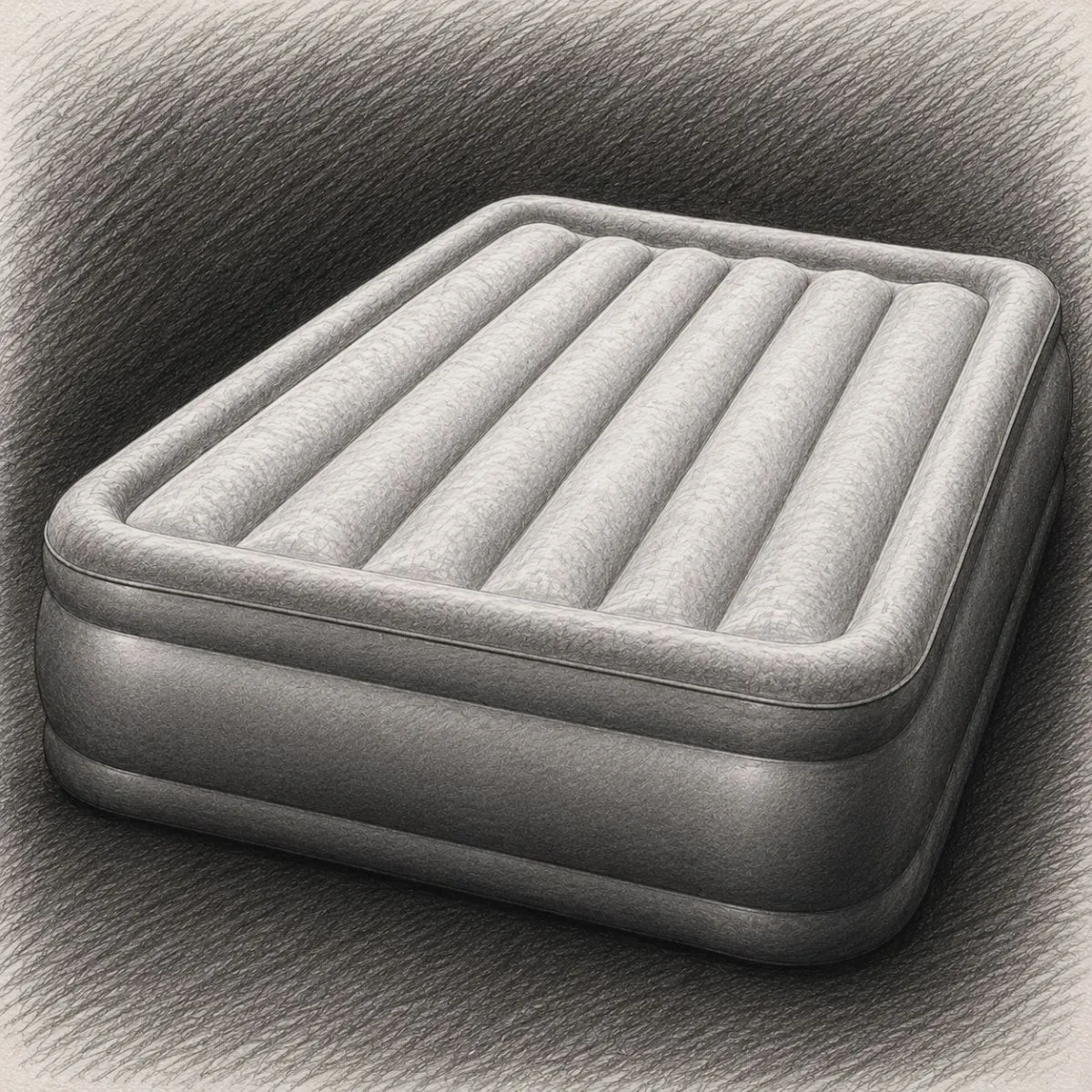 Beautyrest Hi-Loft Inflatable Mattress with External Pump (Queen Size)