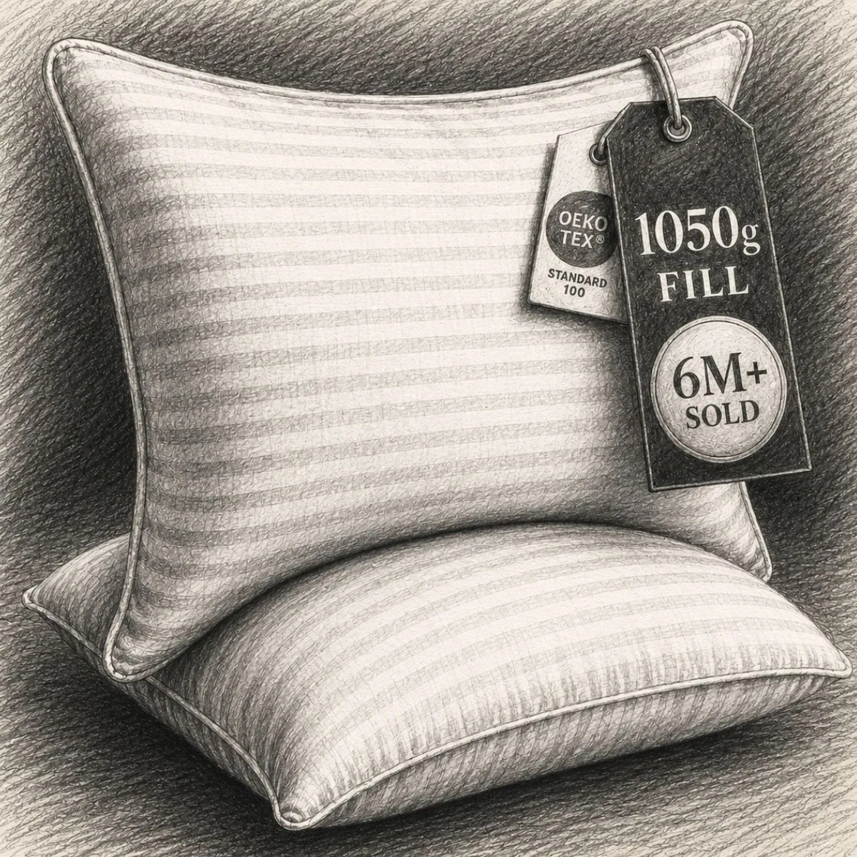 Beckham Hotel Collection Bed Pillows - Down Alternative Bedding Gel Cooling Pillow (1 Set of 2 Pieces)