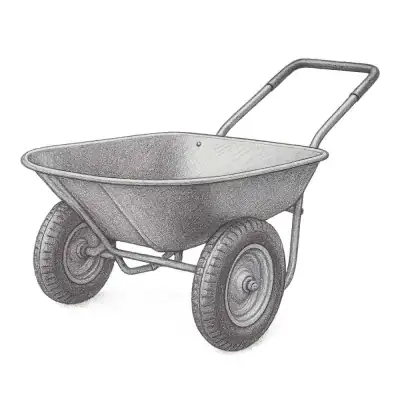 Best Choice Products Dual-Wheel Wheelbarrow Garden Cart
