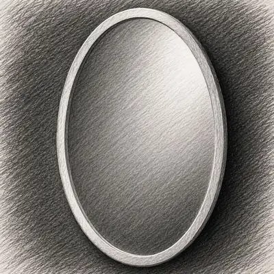 Better Bevel Frameless Beveled Oval Mirror