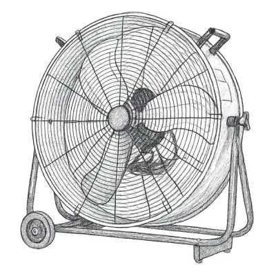 BILT HARD 8100 CFM High Velocity Industrial Drum Fan (24")