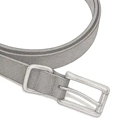 Bonobos Leather Jeans Black Belt (30 MM)