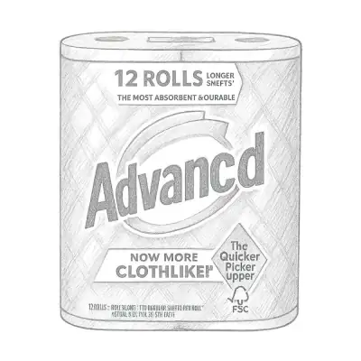 Bounty Advanced Paper Towels - 2 Ply (Pack of 12)