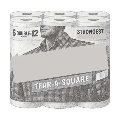 Brawny® Tear-A-Square® Paper Towels (Pack of 6)