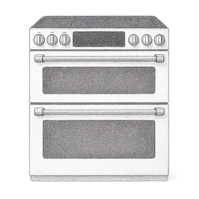 Café™ 30" Smart Slide-In Double-Oven Range