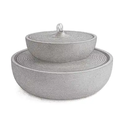 Campania Lunas Hand Crafted Weather Resistant Table Top Fountain