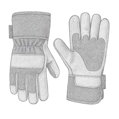 Carhartt Insulated Grain Leather Safety Cuff Work Gloves