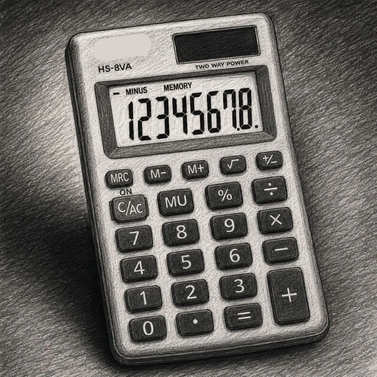 Casio HS-8VA Practical Calculator