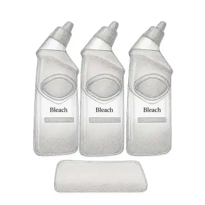 Clorox Toilet Bowl Cleaner with Bleach and Microfiber Cleaning Cloth 24 oz (Pack of 3)