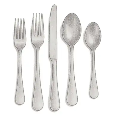 Crate and Barrel Caesna Mirror Flatware (4 Sets Of 5 Pieces)
