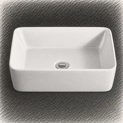 DeerValley Ally Rectangle Vessel Bathroom Sink