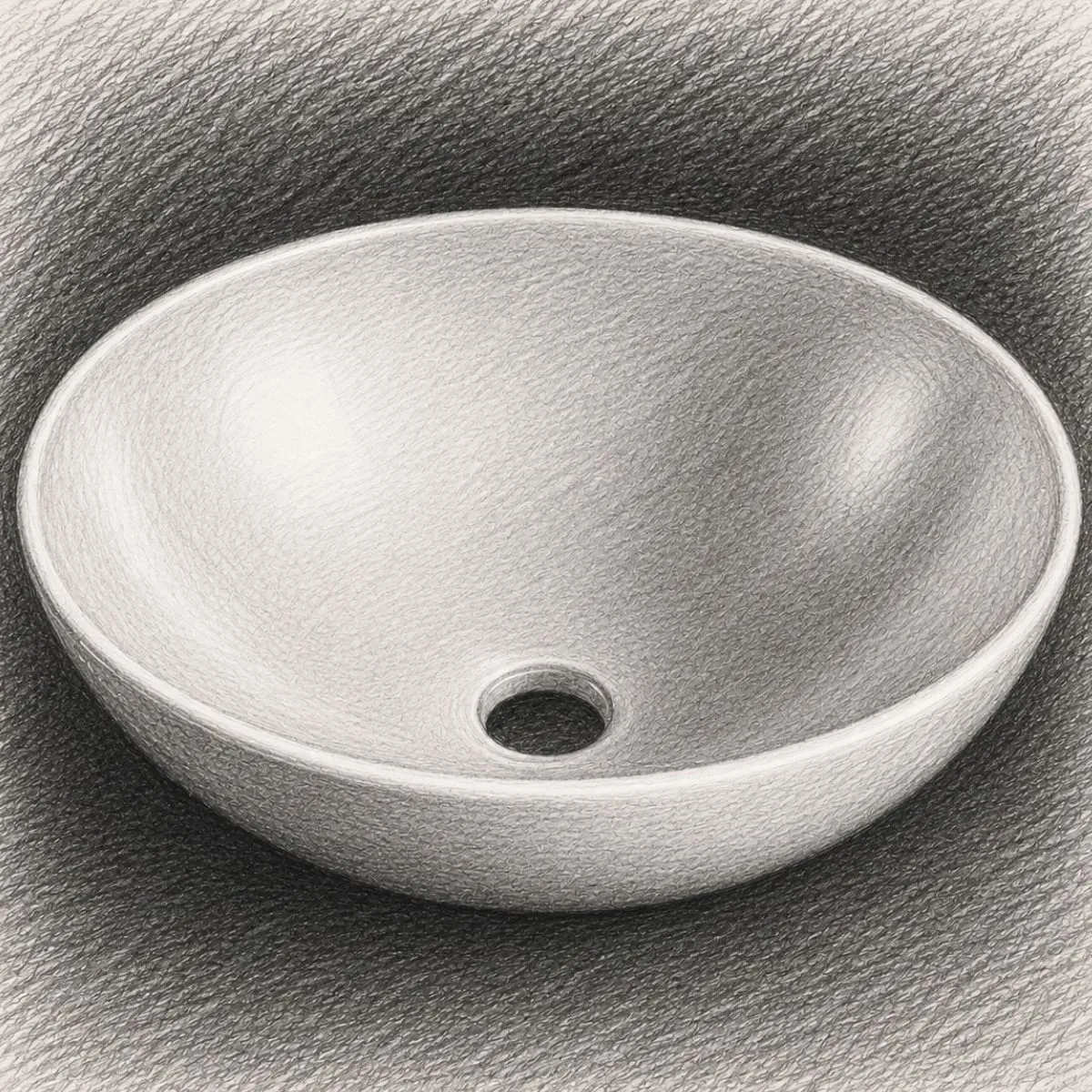 DeerValley Horizon Oval Vessel Bathroom Sink