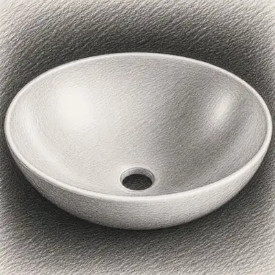 DeerValley Horizon Oval Vessel Bathroom Sink