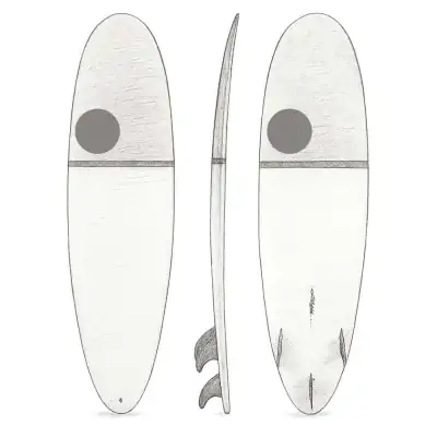Degree 33 7'2" Poacher Funboard Surfboard