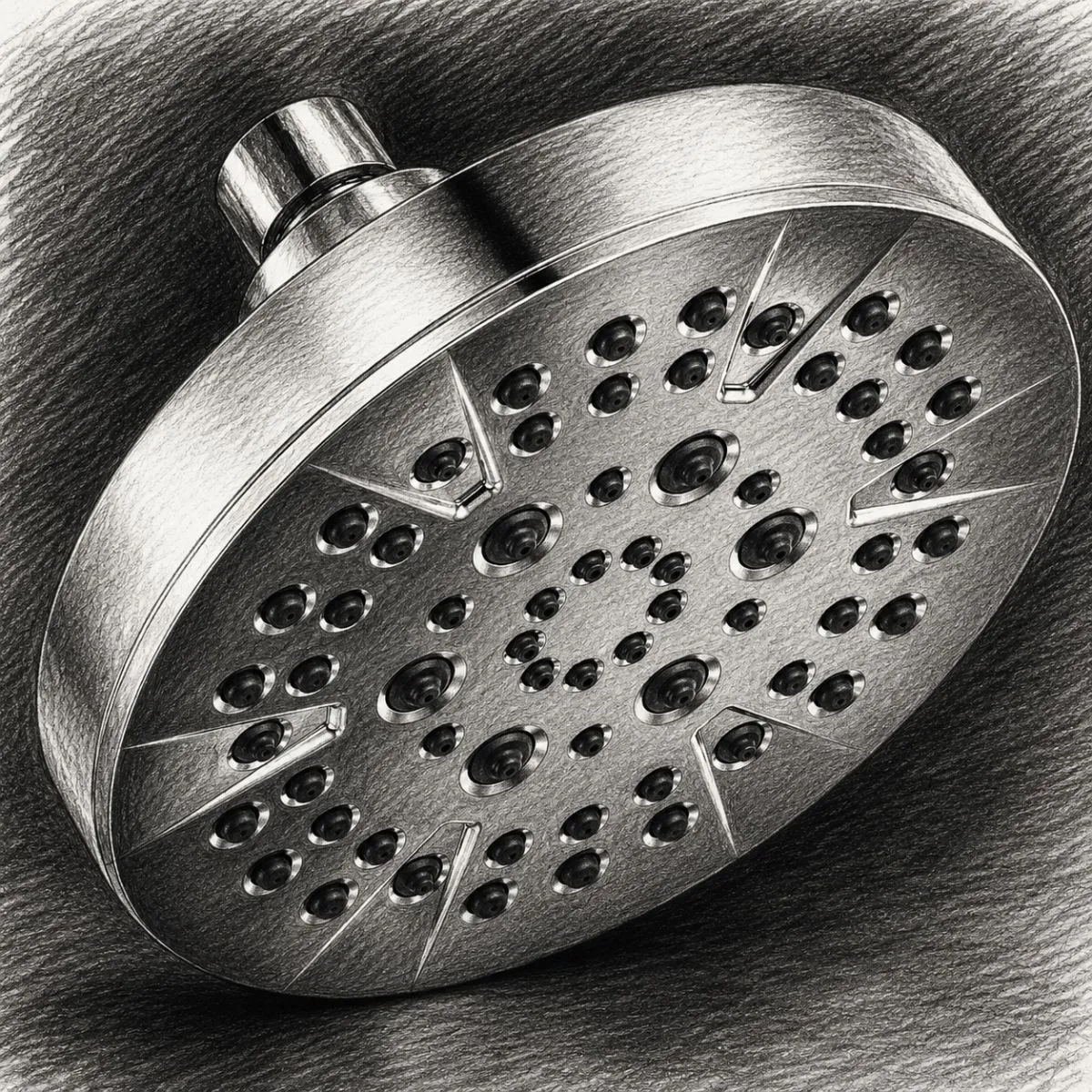 Delta Faucet 6-Setting Chrome Shower Head (1.75 GPM)