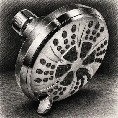 Delta Faucet Delta Chrome Round Fixed Shower Head (2.5 GPM)