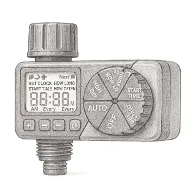 Diivoo Irrigation Hose Timer with Weekly and Daily Programs