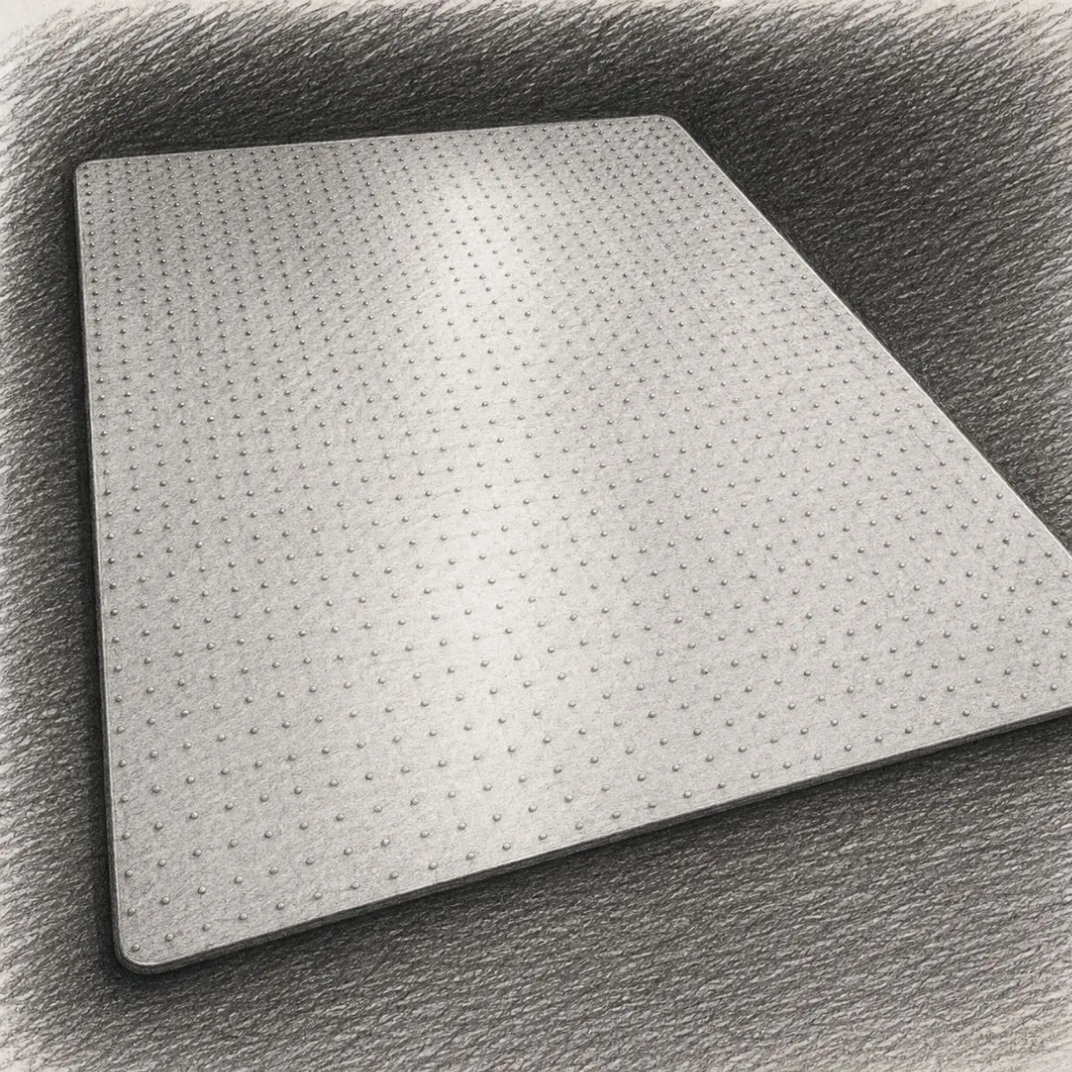 Dimex Clear Rectangle Office Chair Mat (46" x 60")