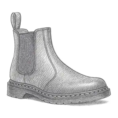 Dr. Martens 2976 Yellow Stitch Smooth Leather Chelsea Women's Boots