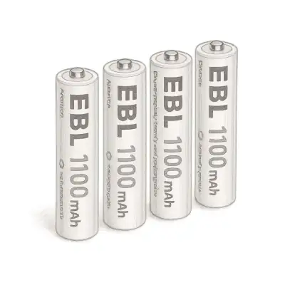 EBL AAA Rechargeable Ni-MH Batteries (Pack of 4)