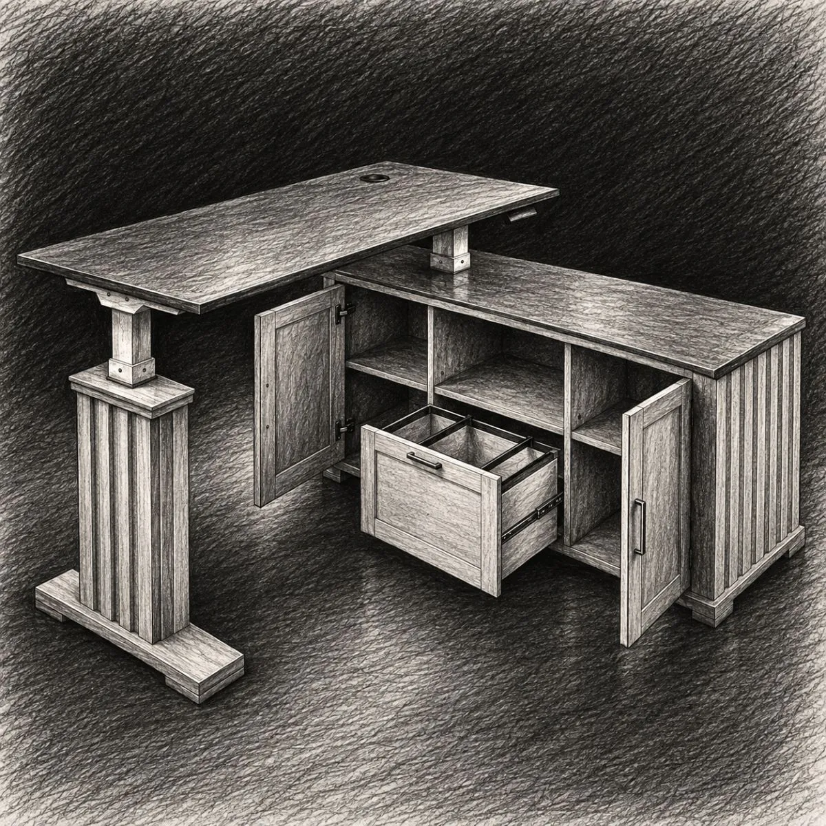 Eureka Ark ES Executive Standing Desk