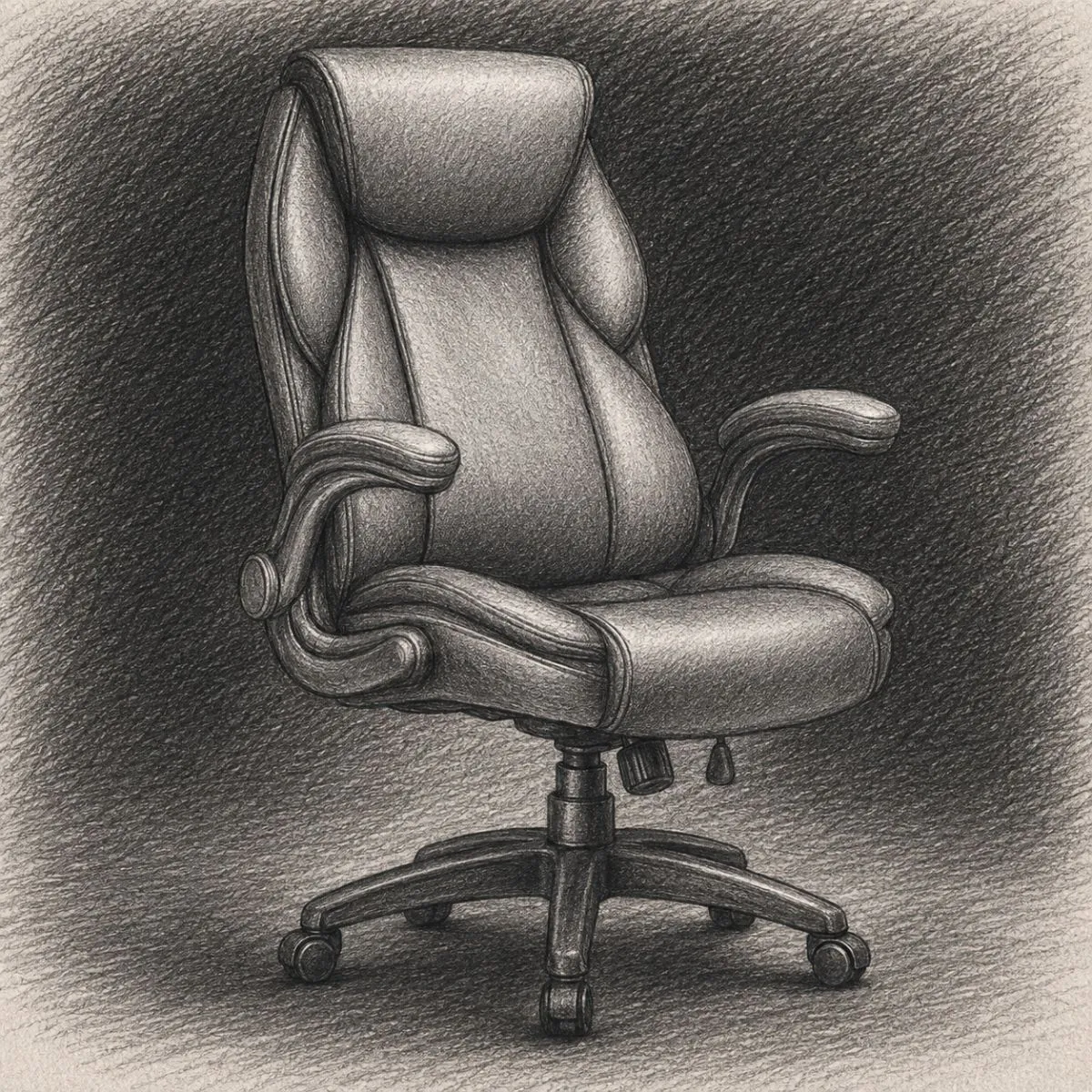 Eureka Galene Faux Leather Office Chair